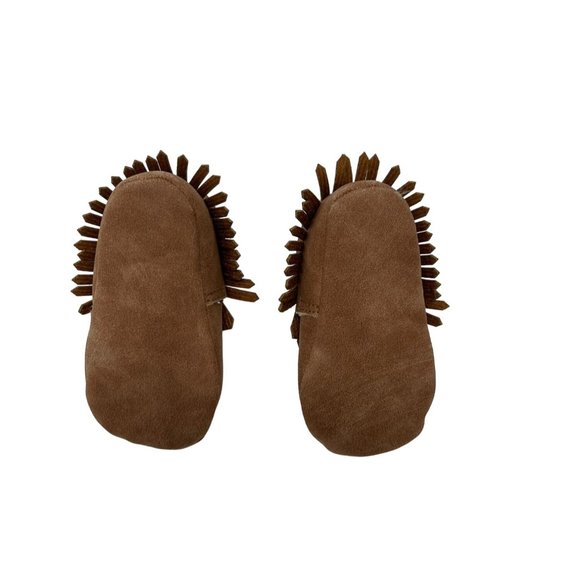 Baby Grey Knit & Faux Fur Boots, & Brown‎ Suede Moccasins - Sizes 0-3 M & 3-6 M - Picture 9 of 14